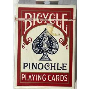 Bicycle Pinochle Playing Cards Red Deck New Sealed